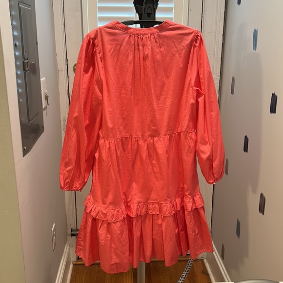 NWT JCrew Cotton poplin tiered dress, Size M - Picture 3 of 5